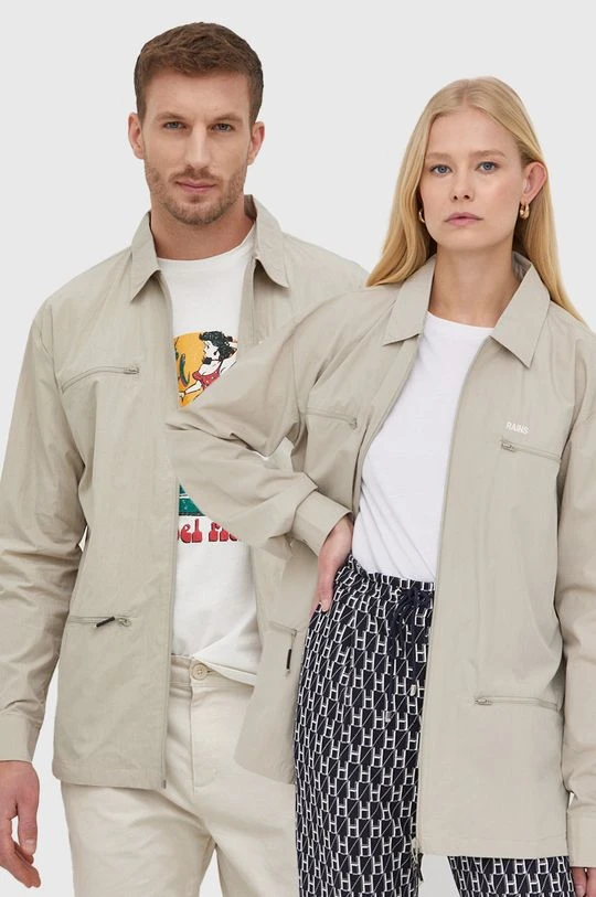 Γυναικεία Κοντά μπουφάν Μπουφάν Rains 18690 Woven Shirt πράσινο 1 Γυναικεία Κοντά μπουφάν Μπουφάν Rains 18690 Woven Shirt πράσινο