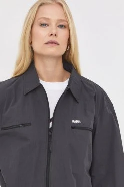 Γυναικεία Κοντά μπουφάν Μπουφάν Rains 18690 Woven Shirt μαύρο -Ρούχα Rains unnamed file 1021