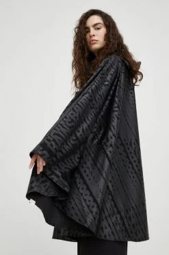 Γυναικεία Μακριά μπουφάν Αδιάβροχο μπουφάν Rains 18110 Cape μαύρο