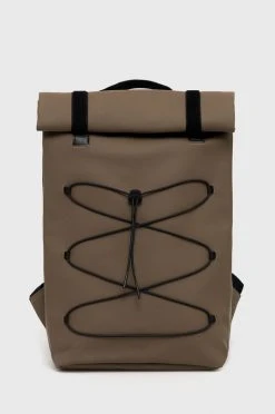 Γυναικεία Σακίδια πλάτης Σακίδιο πλάτης Rains 13640 Velcro Rolltop Backpack καφέ