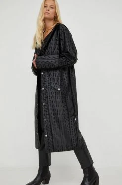 Γυναικεία Μακριά μπουφάν Αδιάβροχο μπουφάν Rains μαύρο -Ρούχα Rains unnamed file 1197