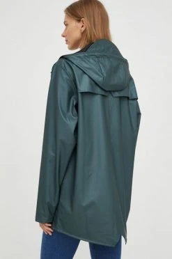 Γυναικεία Κοντά μπουφάν Αδιάβροχο μπουφάν Rains πράσινο, -Ρούχα Rains unnamed file 1204