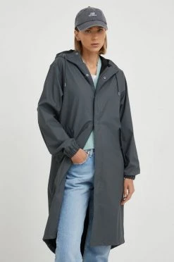 Γυναικεία Μακριά μπουφάν Αδιάβροχο μπουφάν Rains γκρι -Ρούχα Rains unnamed file 1212