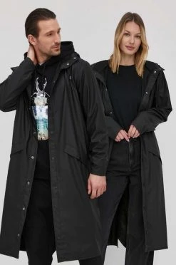 Γυναικεία Μακριά μπουφάν Μπουφάν Rains 18360 Longer Jacket μαύρο