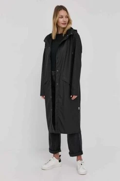 Γυναικεία Μακριά μπουφάν Μπουφάν Rains 18360 Longer Jacket μαύρο -Ρούχα Rains unnamed file 1221