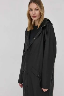 Γυναικεία Μακριά μπουφάν Μπουφάν Rains 18360 Longer Jacket μαύρο -Ρούχα Rains unnamed file 1224