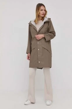 Γυναικεία Μακριά μπουφάν Μπουφάν Rains 12020 Long Jacket μπεζ -Ρούχα Rains unnamed file 125