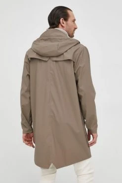 Γυναικεία Μακριά μπουφάν Μπουφάν Rains 12020 Long Jacket μπεζ -Ρούχα Rains unnamed file 126