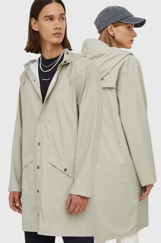 Γυναικεία Μακριά μπουφάν Αδιάβροχο μπουφάν Rains πράσινο 1 Γυναικεία Μακριά μπουφάν Αδιάβροχο μπουφάν Rains πράσινο