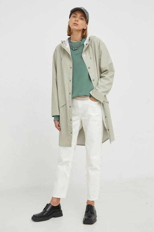 Γυναικεία Μακριά μπουφάν Αδιάβροχο μπουφάν Rains πράσινο 2 Γυναικεία Μακριά μπουφάν Αδιάβροχο μπουφάν Rains πράσινο - Image 2