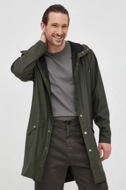 Γυναικεία Μακριά μπουφάν Μπουφάν Rains 12020 Long Jacket πράσινο -Ρούχα Rains unnamed file 132
