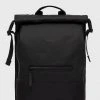 Γυναικεία Σακίδια πλάτης Σακίδιο πλάτης Rains 13720 Buckle Rolltop Rucksack μαύρο