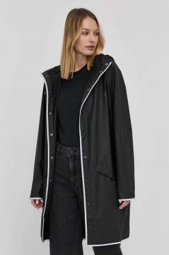 Γυναικεία Μακριά μπουφάν Μπουφάν Rains 18540 Long Jacket Reflective μαύρο -Ρούχα Rains unnamed file 1436