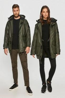 Γυναικεία Μακριά μπουφάν Rains - Μπουφάν 1525 Glacial Parka καφέ πράσινο
