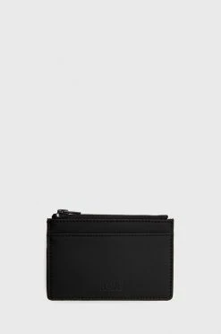 Γυναικεία Πορτοφόλια Θήκη για κάρτες Rains 16450 Zip Wallet μαύρο