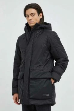 Γυναικεία Μακριά μπουφάν Μπουφάν Rains 15510 Alpine Nylon Parka μαύρο