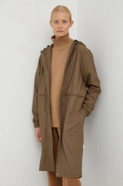 Γυναικεία Μακριά μπουφάν Αδιάβροχο μπουφάν Rains 18550 String Parka καφέ -Ρούχα Rains unnamed file 227