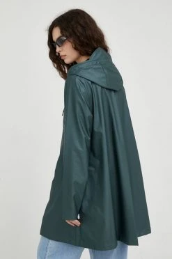 Γυναικεία Μακριά μπουφάν Αδιάβροχο μπουφάν Rains 18340 A-line Jacket πράσινο -Ρούχα Rains unnamed file 250
