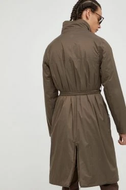 Γυναικεία Μακριά μπουφάν Μπουφάν Rains Long Padded Nylon W Coat , χρώμα: καφέ -Ρούχα Rains unnamed file 27