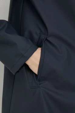 Γυναικεία Μακριά μπουφάν Μπουφάν Rains 18340 A-line Jacket ναυτικό μπλε -Ρούχα Rains unnamed file 300