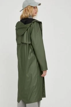 Γυναικεία Μακριά μπουφάν Αδιάβροχο μπουφάν Rains πράσινο -Ρούχα Rains unnamed file 362
