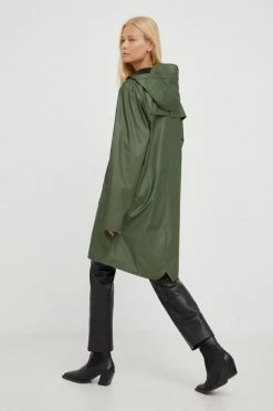 Γυναικεία Μακριά μπουφάν Αδιάβροχο μπουφάν Rains πράσινο -Ρούχα Rains unnamed file 367