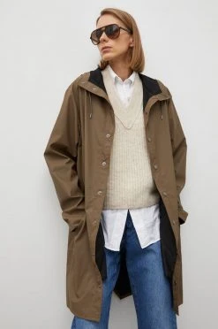 Γυναικεία Μακριά μπουφάν Αδιάβροχο μπουφάν Rains καφέ -Ρούχα Rains unnamed file 371