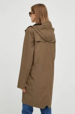 Γυναικεία Μακριά μπουφάν Αδιάβροχο μπουφάν Rains καφέ -Ρούχα Rains unnamed file 373