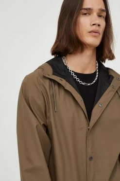 Γυναικεία Μακριά μπουφάν Αδιάβροχο μπουφάν Rains καφέ -Ρούχα Rains unnamed file 374