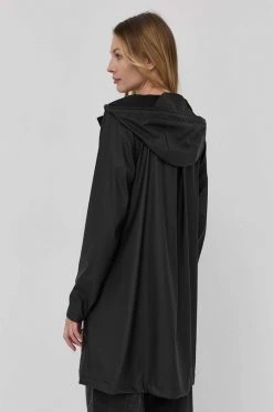 Γυναικεία Μακριά μπουφάν Μπουφάν Rains 18340 A-line Jacket χρώμα: μαύρο, -Ρούχα Rains unnamed file 388