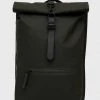 Γυναικεία Σακίδια πλάτης Σακίδιο πλάτης Rains 13160 Rolltop Rucksack πράσινο,