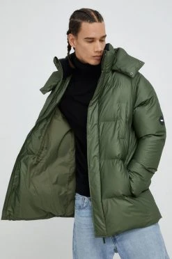 Γυναικεία Κοντά μπουφάν Μπουφάν Rains Boxy Puffer Parka , χρώμα: πράσινο -Ρούχα Rains unnamed file 49