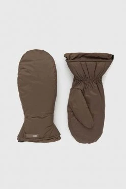 Γυναικεία Γάντια Rains 16060 Padded Nylon Mittens καφέ