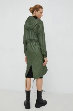 Γυναικεία Μακριά μπουφάν Αδιάβροχο Rains 18550 String Parka πράσινο -Ρούχα Rains unnamed file 496