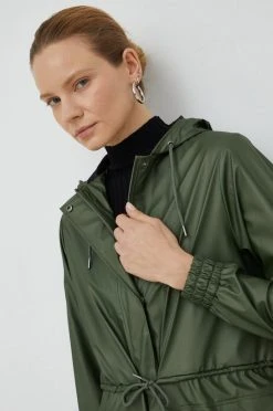 Γυναικεία Μακριά μπουφάν Αδιάβροχο Rains 18550 String Parka πράσινο -Ρούχα Rains unnamed file 497