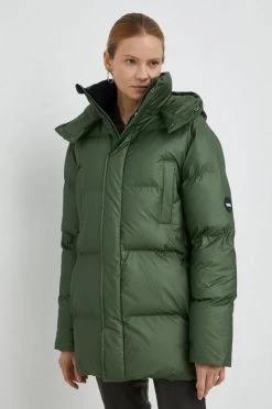 Γυναικεία Κοντά μπουφάν Μπουφάν Rains Boxy Puffer Parka , χρώμα: πράσινο -Ρούχα Rains unnamed file 50
