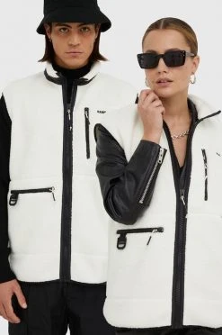 Γυναικεία Γιλέκα Αμάνικο μπουφάν Rains Heavy Fleece Vest , χρώμα: άσπρο