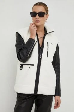 Γυναικεία Γιλέκα Αμάνικο μπουφάν Rains Heavy Fleece Vest , χρώμα: άσπρο -Ρούχα Rains unnamed file 513