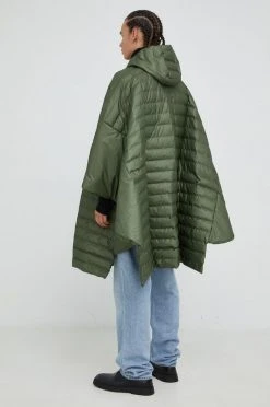 Γυναικεία Μακριά μπουφάν Πόντσο Rains Trekker Cape , χρώμα: πράσινο -Ρούχα Rains unnamed file 57