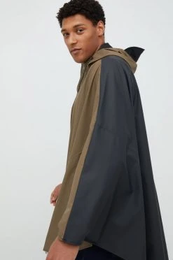 Γυναικεία Μακριά μπουφάν Αδιάβροχο παλτό Rains 18110 Cape καφέ