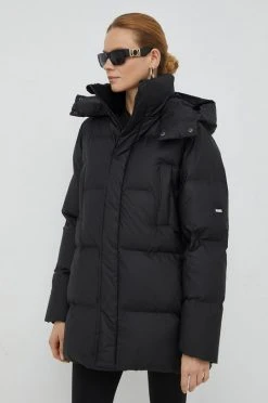 Γυναικεία Κοντά μπουφάν Μπουφάν Rains Boxy Puffer Parka , χρώμα: μαύρο -Ρούχα Rains unnamed file 62