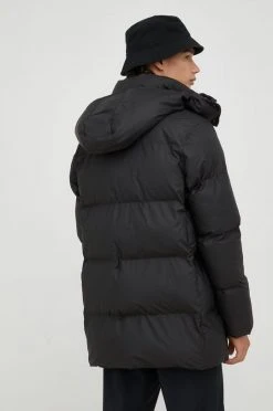 Γυναικεία Κοντά μπουφάν Μπουφάν Rains Boxy Puffer Parka , χρώμα: μαύρο -Ρούχα Rains unnamed file 63