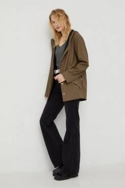 Γυναικεία Κοντά μπουφάν Αδιάβροχο μπουφάν Rains καφέ, -Ρούχα Rains unnamed file 709