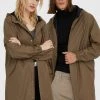 Γυναικεία Μακριά μπουφάν Αδιάβροχο μπουφάν Rains καφέ