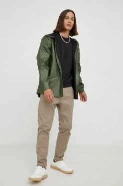 Γυναικεία Κοντά μπουφάν Αδιάβροχο μπουφάν Rains πράσινο, -Ρούχα Rains unnamed file 720