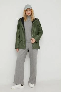 Γυναικεία Κοντά μπουφάν Αδιάβροχο μπουφάν Rains πράσινο, -Ρούχα Rains unnamed file 721