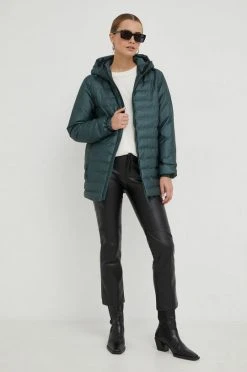 Γυναικεία Μακριά μπουφάν Μπουφάν Rains Trekker Hooded Jacket , χρώμα: πράσινο -Ρούχα Rains unnamed file 79