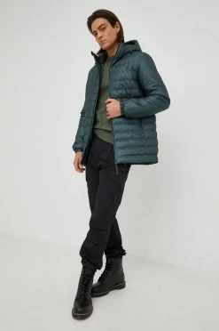 Γυναικεία Μακριά μπουφάν Μπουφάν Rains Trekker Hooded Jacket , χρώμα: πράσινο -Ρούχα Rains unnamed file 80